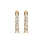 0,6 Karat Diamant Creolen, Gelbgold 585 / 14 Karat