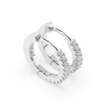 0,22 Karat Diamant Creolen, Weißgold 585 / 14 Karat