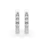 0,42 Karat Diamant Creolen, Weißgold 585 / 14 Karat