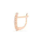 0,85 Karat Diamant Creolen, Rotgold 585 / 14 Karat