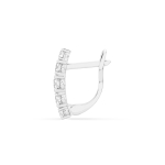 0,85 Karat Diamant Creolen, Weißgold 585 / 14 Karat