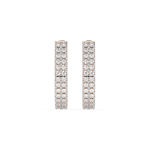 0,22 Karat Diamant Creolen, Rotgold 585 / 14 Karat, Gewicht ca. 2.5 g.