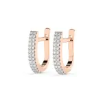 0,22 Karat Diamant Creolen, Rotgold 585 / 14 Karat
