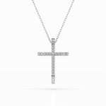 Diamantanhänger in 0,14 Karat, Weißgold 585 / 14 Karat, mit einer 585ger Goldkette in 40 cm lang, Gewicht ca. 2,2 g.