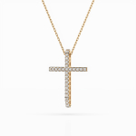 Diamantanhänger in 0,14 Karat, Gelbgold 585 / 14 Karat, mit einer 585ger Goldkette in 42 cm lang, Gewicht ca. 2,2 g.