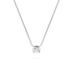 Diamantanhänger in 0,15 Karat, Weißgold 585 / 14 Karat, mit einer 585ger Goldkette in 45 cm lang, Gewicht ca. 1,5 g.