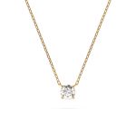 Diamantanhänger in 0,15 Karat, Gelbgold 585 / 14 Karat, mit einer 585ger Goldkette, Gewicht ca. 1,5 g.