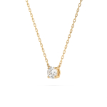 Diamantanhänger in 0,15 Karat, Gelbgold 585 / 14 Karat, mit einer 585ger Goldkette in 45 cm lang, Gewicht ca. 1,5 g.