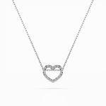 Diamantanhänger in 0,09 Karat, Weißgold 585 / 14 Karat, mit einer 585ger Goldkette in 42 cm lang, Gewicht ca. 1,7 g.
