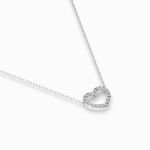 Diamantanhänger in 0,09 Karat, Weißgold 585 / 14 Karat, mit einer 585ger Goldkette, Gewicht ca. 1,7 g.