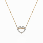 Diamantanhänger in 0,09 Karat, Gelbgold 585 / 14 Karat, mit einer 585ger Goldkette in 40 cm lang, Gewicht ca. 1,7 g.