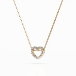 Diamantanhänger in 0,09 Karat, Gelbgold 585 / 14 Karat, mit einer 585ger Goldkette in 40 cm lang, Gewicht ca. 1,7 g.