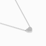 Diamantanhänger in 0,09 Karat, Weißgold 585 / 14 Karat, mit einer 585ger Goldkette in 45 cm lang, Gewicht ca. 1,2 g.