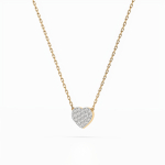 Diamantanhänger in 0,09 Karat, Gelbgold 585 / 14 Karat, mit einer 585ger Goldkette, Gewicht ca. 1,2 g.