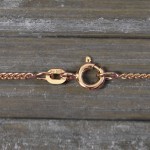 Goldkette als Panzerkette flach in Rotgold 585 / 14K, 45 cm lang, 1,7 mm breit, Gewicht ca. 4.7 g.