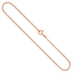 Goldkette als Panzerkette flach in Rotgold 585 / 14K, 45 cm lang, 1,7 mm breit, Gewicht ca. 4.7 g.
