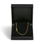 Goldkette als Ankerkette rund in Gelbgold 750 / 18K, 50 cm lang, 2 mm breit, Gewicht ca. 7 g.