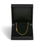 Goldkette als Ankerkette rund in Gelbgold 333 / 8K, 38 cm lang, 2 mm breit, Gewicht ca. 3.7 g.