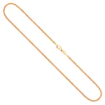 Goldkette als Ankerkette rund in Gelbgold 333 / 8 Karat, 55 cm lang, 2.4 mm breit, Gewicht ca. 7.6