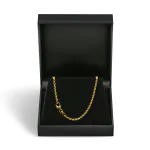 Goldkette als Ankerkette rund in Gelbgold 333 / 8 Karat, 55 cm lang, 2.4 mm breit, Gewicht ca. 7.6