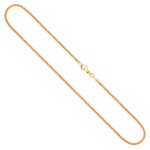 Goldkette als Ankerkette rund in Gelbgold 585 / 14K, 65 cm lang, 2,4 mm breit, Gewicht ca. 10.8 g.