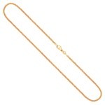 Goldkette als Ankerkette rund in Gelbgold 585 / 14K, 95 cm lang, 2,4 mm breit, Gewicht ca. 15.8 g.