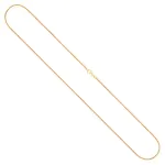 Goldkette als Ankerkette flach in Gelbgold 375 / 9K, 45 cm lang, 1.2 mm breit, Gewicht ca. 1.8 g.