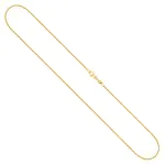 Goldkette als Ankerkette diamantiert in Gelbgold 375 / 9K, 38 cm lang, 1.2 mm breit, Gewicht ca. 1.7 g.