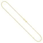 Goldkette als Ankerkette diamantiert in Gelbgold 750 / 18K, 55 cm lang, 1.2 mm breit, Gewicht ca. 3.3 g.