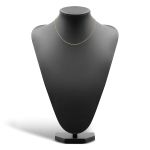 Goldkette als Ankerkette diamantiert in Gelbgold 750 / 18K, 40 cm lang, 1,3 mm breit, Gewicht ca. 3.1 g.