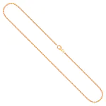 Goldkette als Ankerkette diamantiert in Gelbgold 585 / 14 Karat, 55 cm lang, 1.7 mm breit, Gewicht ca. 5,6 g.
