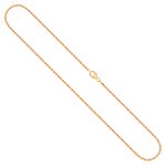 Goldkette als Ankerkette diamantiert in Gelbgold 750 / 18K, 40 cm lang, 1,7 mm breit, Gewicht ca. 4.7 g.