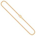 Goldkette als Ankerkette diamantiert in Gelbgold 750 / 18K, 50 cm lang, 1,9 mm breit, Gewicht ca. 8.4 g.