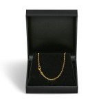 Goldkette als Ankerkette diamantiert in Gelbgold 585 / 14K, 70 cm lang, 1,9 mm breit, Gewicht ca. 9.2 g.