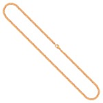 Goldkette als Panzerkette flach in Gelbgold 585 / 14K, 50 cm lang, 2,7 mm breit, Gewicht ca. 9.4 g.