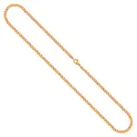 Goldkette als Panzerkette flach in Gelbgold 333 / 8K, 70 cm lang, 2,7 mm breit, Gewicht ca. 10.8 g.