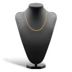 Goldkette als Panzerkette flach in Gelbgold 585 / 14 Karat, 65 cm lang, 4.7 mm breit, Gewicht ca. 38,6 g.