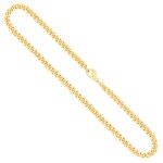 Goldkette als Panzerkette flach in Gelbgold 333 / 8K, 55 cm lang, 4,7 mm breit, Gewicht ca. 26.9 g.