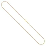 Goldkette als Panzerkette in Gelbgold 333 / 8K, 38 cm lang, 0.8 mm breit, Gewicht ca. 0.9 g.