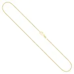 Goldkette als Panzerkette flach in Gelbgold 750 / 18K, 36 cm lang, 1,1 mm breit, Gewicht ca. 1.9 g.