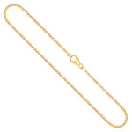 Goldkette als Panzerkette flach in Gelbgold 750 / 18K, 38 cm lang, 1,7 mm breit, Gewicht ca. 4.7 g.
