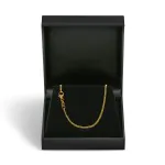 Goldkette als Panzerkette flach in Gelbgold 585 / 14K, 45 cm lang, 1,7 mm breit, Gewicht ca. 4.9 g.