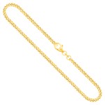 Goldkette als Panzerkette in Gelbgold 750 / 18K, 45 cm lang, 2.7 mm breit, Gewicht ca. 13.7 g.