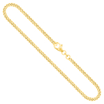 Goldkette als Panzerkette in Gelbgold 750 / 18 Karat, 80 cm lang, 2.7 mm breit, Gewicht ca. 24,4 g.