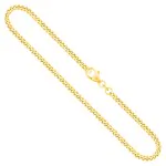 Goldkette als Panzerkette in Gelbgold 750 / 18K, 60 cm lang, 2.7 mm breit, Gewicht ca. 18.3 g.