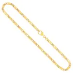 Goldkette als Dollarkette in Gelbgold 333 / 8K, 50 cm lang, 3,7 mm breit, Gewicht ca. 19 g.