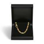 Goldkette als Dollarkette in Gelbgold 333 / 8K, 38 cm lang, 3,7 mm breit, Gewicht ca. 14.4 g.