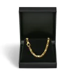 Goldkette als Dollarkette in Gelbgold 585 / 14K, 40 cm lang, 3,7 mm breit, Gewicht ca. 18.6 g.