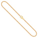 Goldkette als Erbskette in Gelbgold 750 / 18K, 55 cm lang, 2 mm breit, Gewicht ca. 8.2 g.