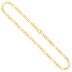 EDELIND Goldkette als Panzerstegkette in Gelbgold 333 / 8K, 42 cm lang, 2,5 mm breit, Gewicht ca. 4 g.